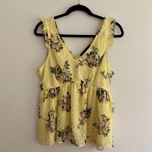 Floral babydoll top